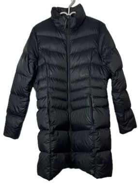 Mountain Hardwear Downtown Coat Black Down Parka Fleece Lined Size Large